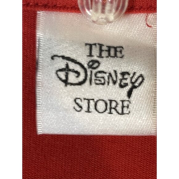VTG Disney Mickey Minnie Embroidered Red Tshirt Womens Sz L  Pocket Long Sleeve - Picture 4 of 10